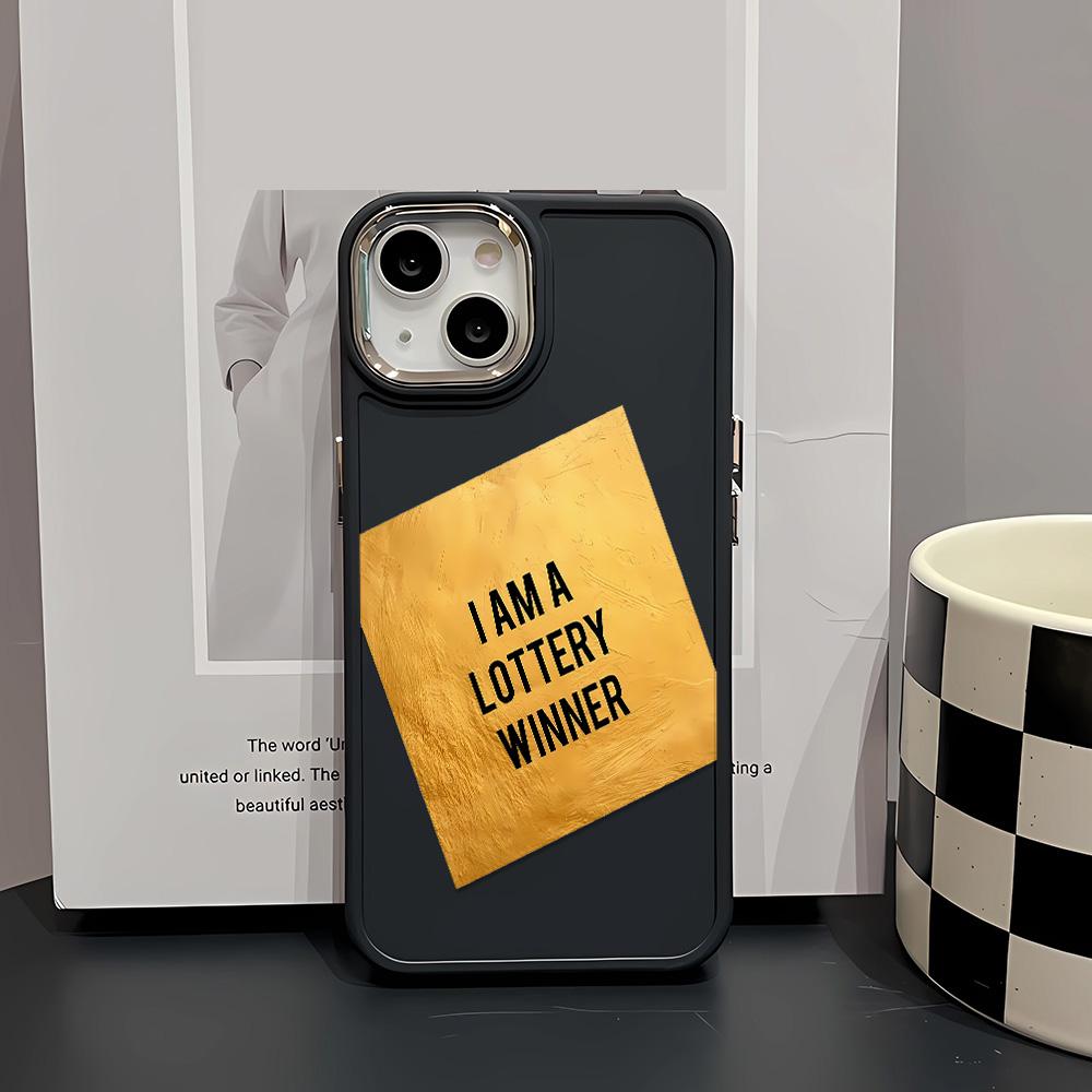 Simple English Phone Case Suitable For IPhone 16 15 Plus 14 13 12 11 Case Cover Funda For IPhone 16 Pro Max 15 14 Plus Case