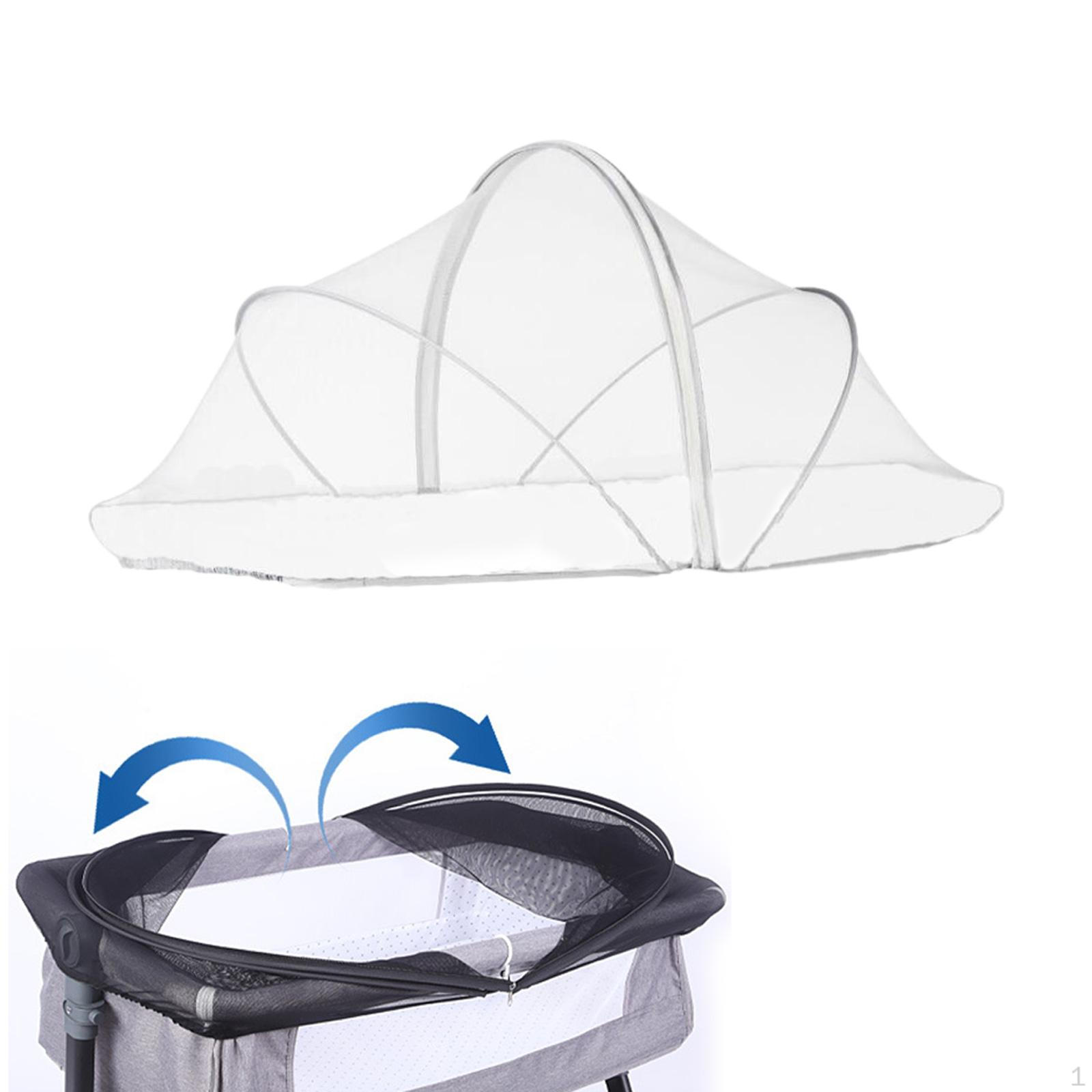 

Покривало на дитяче ліжечко, Намет-колиска для сну біля ліжка, Універсальний знімний навіс, Складаний, Портативний, Для дому, Подорожей White M