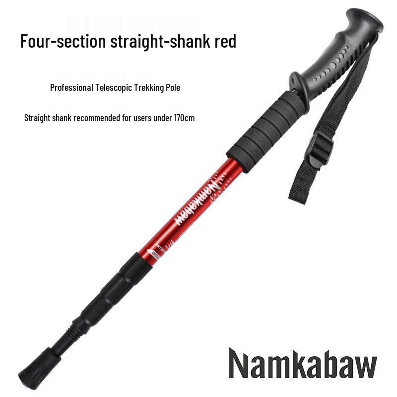 Bâton de trekking rétractable en aluminium pour la randonnée et la marche