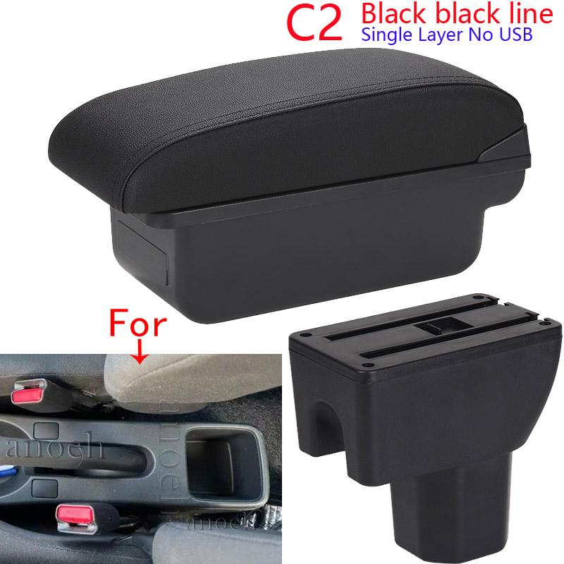 For Suzuki Splash Armrest Box Car Storage Box Arm Car Accessories Interior Details Retrofit Parts PU Leather Easy Installation