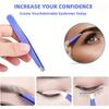 4pcs Professional Hair Removal Tweezers Stainless Steel Slanted Tip for Eyebrows Beard Armpit & False Lashes Precision Grip