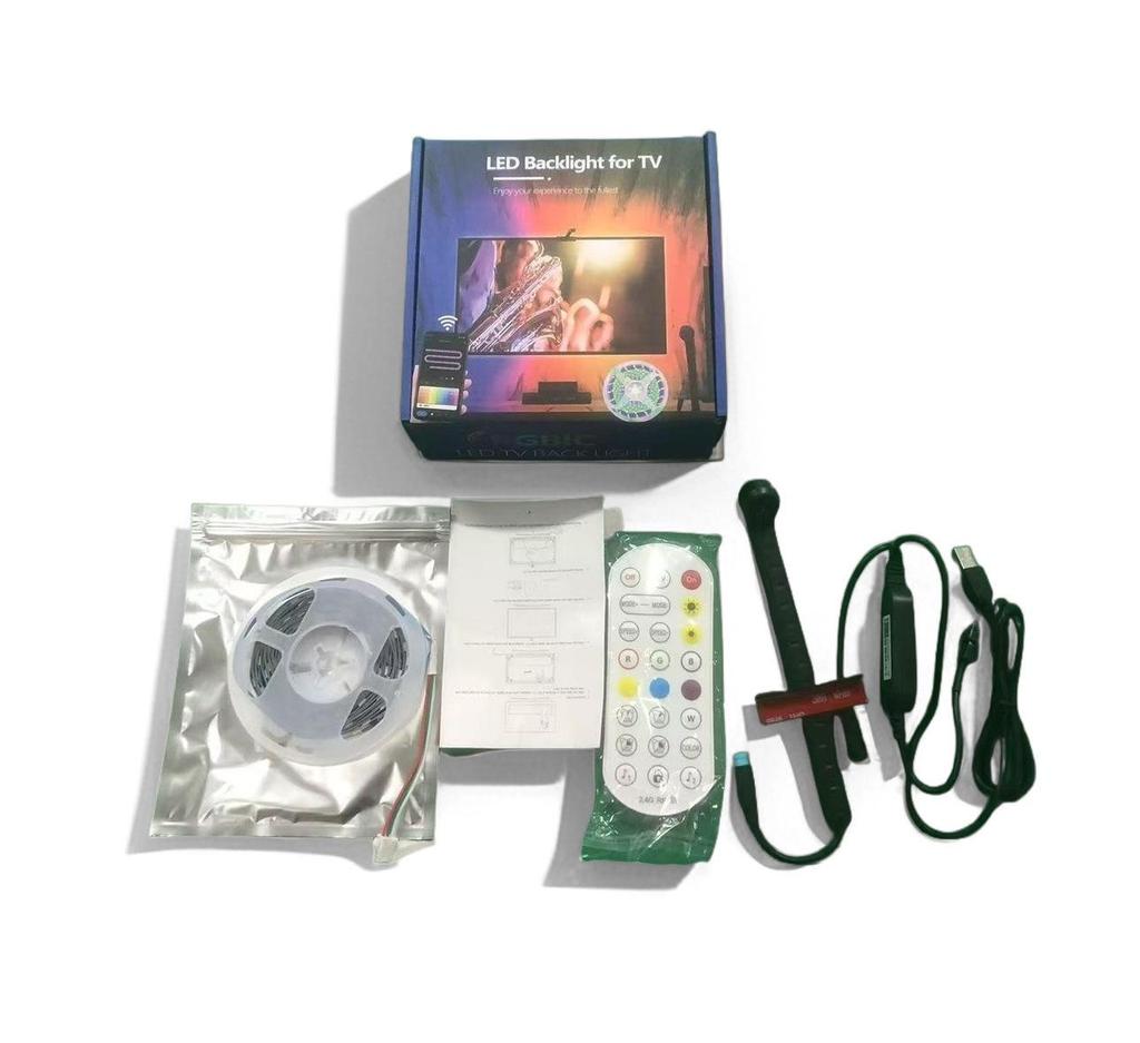 Smarter LED-Streifen mit On-Screen-Kamera für mehrfarbige TV-Bildschirmspiegelung