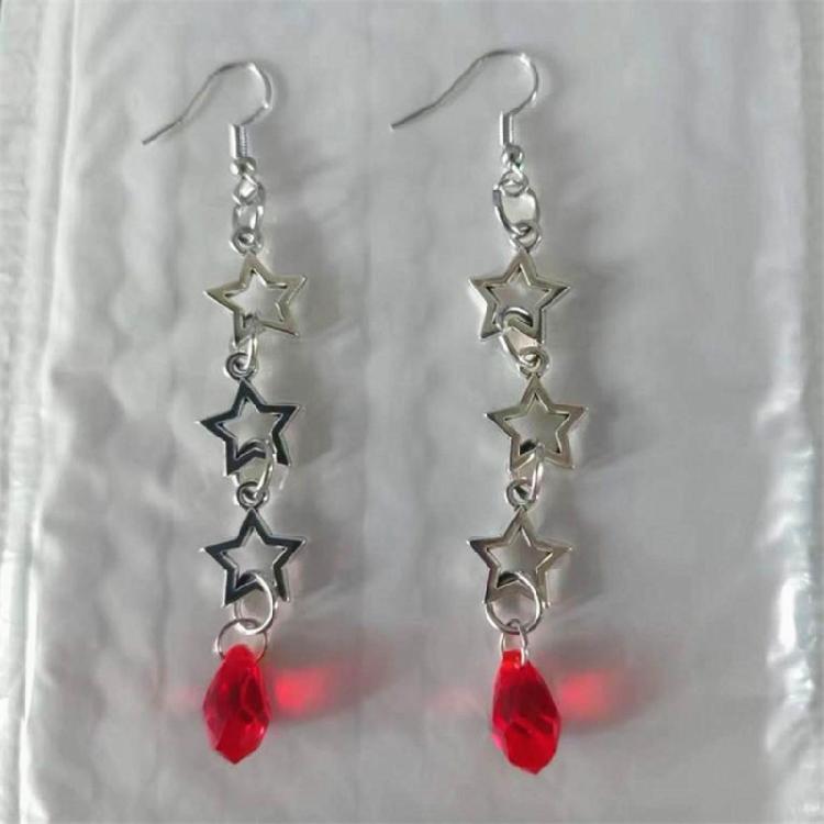 Boucles d'oreilles Étoile Métal Rétro avec Design Découpé Style Gothique Punk Longues Pendantes Boucles d'oreilles Mode pour Femmes
