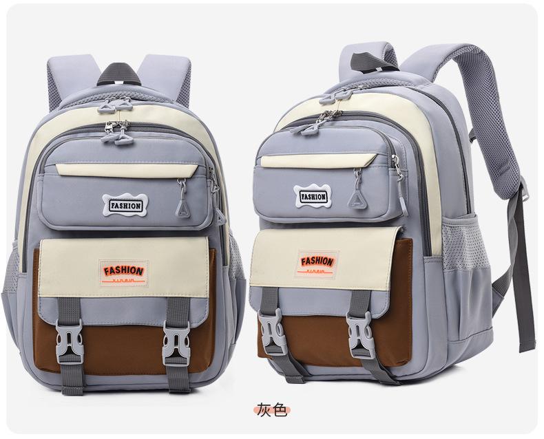 

School bag new primary school students 1st and 3rd grades lightweight weight weight reduction children s leisure versatile backpack backpack сірий колір