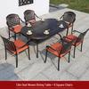 Outdoor Cast Aluminum Table and Chair Set