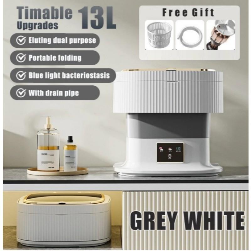 Portable Electronic Mini Washing Machine Dormitory Underwear Laundry Machine Large Capacity Foldable Washing Machine