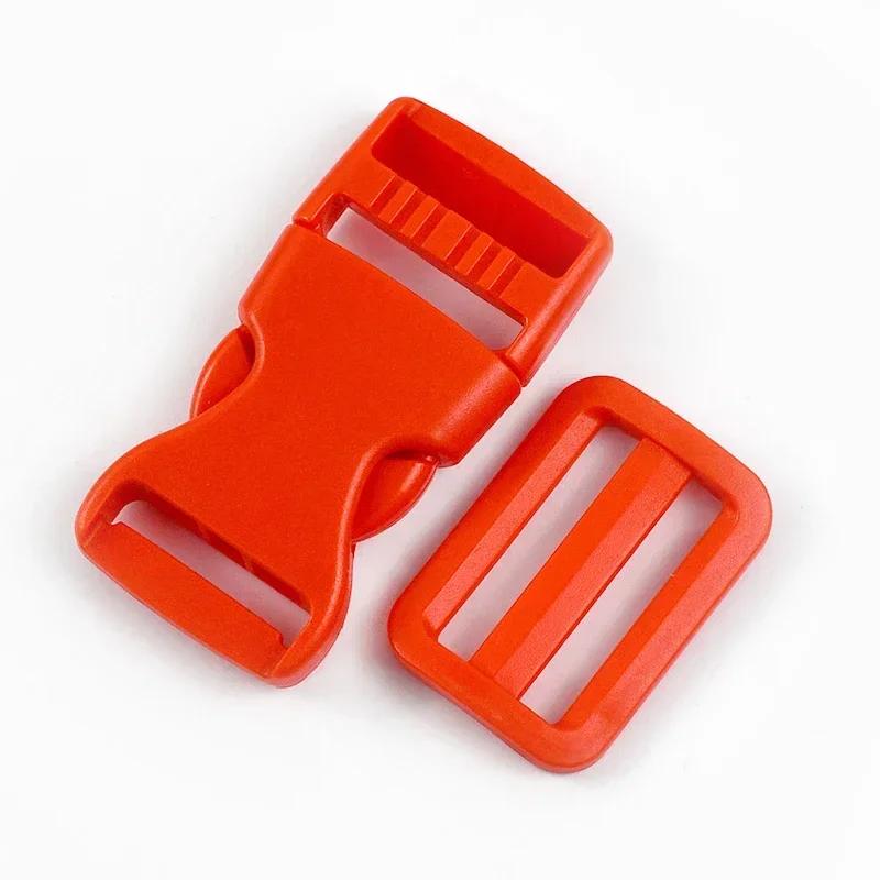 5/10Sets Meetee 25/32/38mm Backpack Belt Buckles Plastic Release Clasp Tri-Glide Slider Ring Hook Safety Clip Buckle DIY Craft