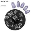KADS 1PC Round Stainless Steel Nail Art Nail Stamping Plates Manicure Stamp DIY for Nail Templates Classic Series Tools