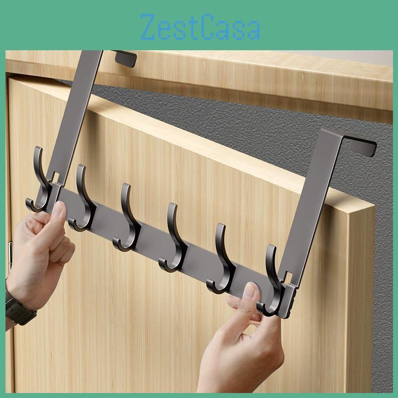 Hat Coat And Nodrill Overthedoor Rack With Hooks For Bedroom Storage