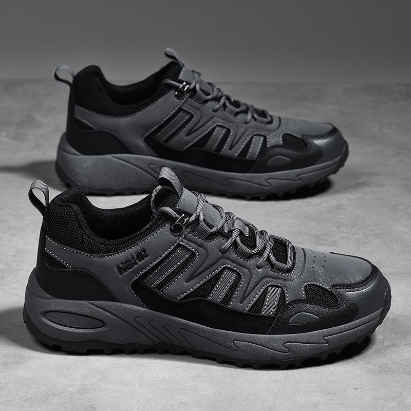 Summer Outdoor Hiking Shoes Men's 46 Large Size 47 Non-slip Wear-resistant Breathable Mesh Hiking Thick Bottom Low-top Leisure Sports