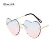 Cute Love Heart Thin Metal Frame Eyewear Heart-Shaped Sunglasses Heart Sunglasses SunGlasses for Women