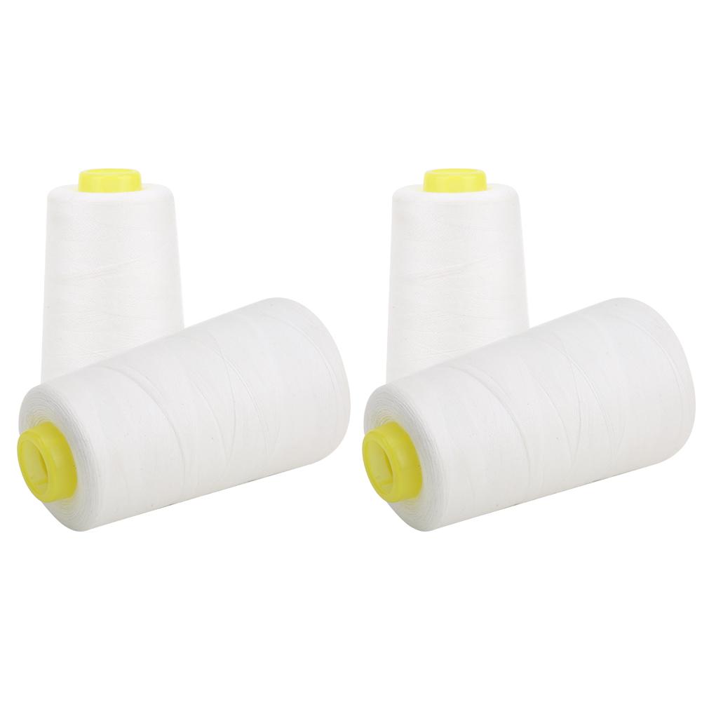 4PCS High Grade Polyester Thrd Sewing NaMachine Accessories Needle Thrd 3000 Yards for Clothes(Black )