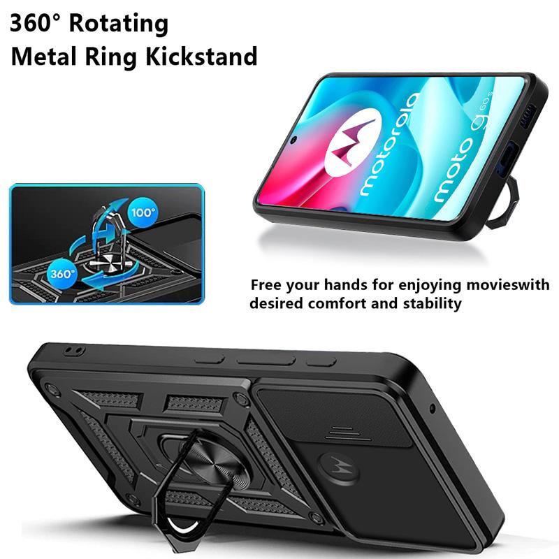 Pouzdro pro Motorola Mote G60 G53 G10 G20 G30, vysouvací fotoaparát, nárazuvzdorné brnění pro Moto G50 G51 G52 G71 G73 G13G100 G200