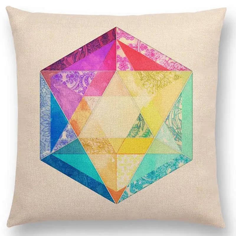 New Abstract Iridescent Stripes Bubbles Pastel Rainbow Geometric Painting Watercolor Sofa Throw Pillow Case Car Cushion Cover