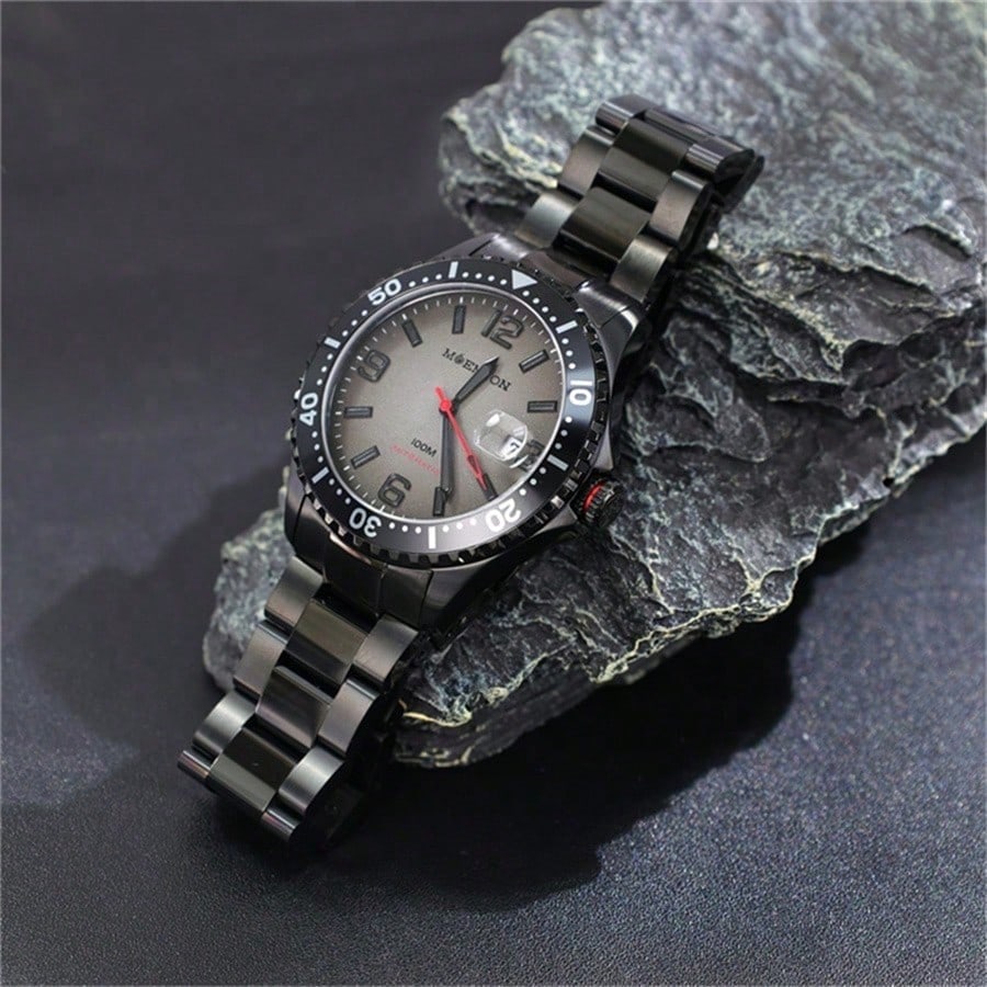 Moemton Men’s Mechanical Diving Watch Steel 100m M107.BSSF01