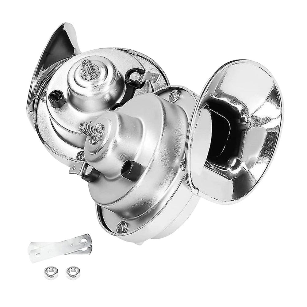 12V Car Horn 48W Waterproof Snail Air Horn 300DB Air Motorcycle Horn Auto Snail Horn for Motorcycle Car Truck SUV Boat
