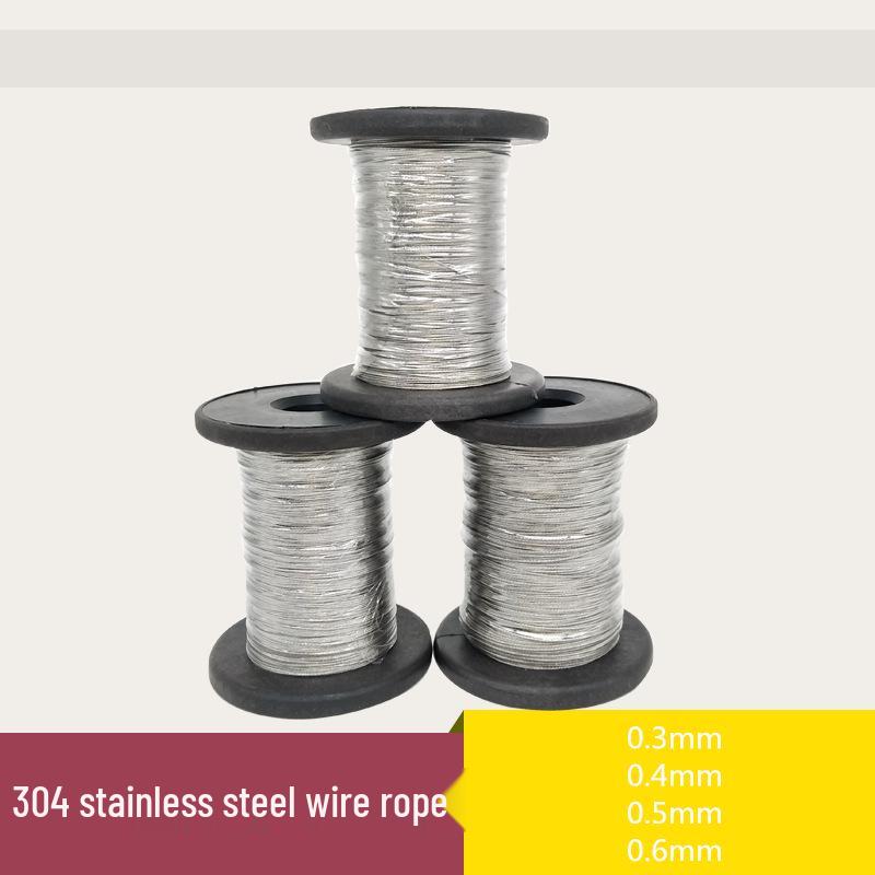 

Трос из нержавеющей стали 304 для рыболовных снастей - 7x7 прядей, варианты диаметра: 0.36/0.5/0.8/1/1.2/1.5/2/2.5/3мм 1mm