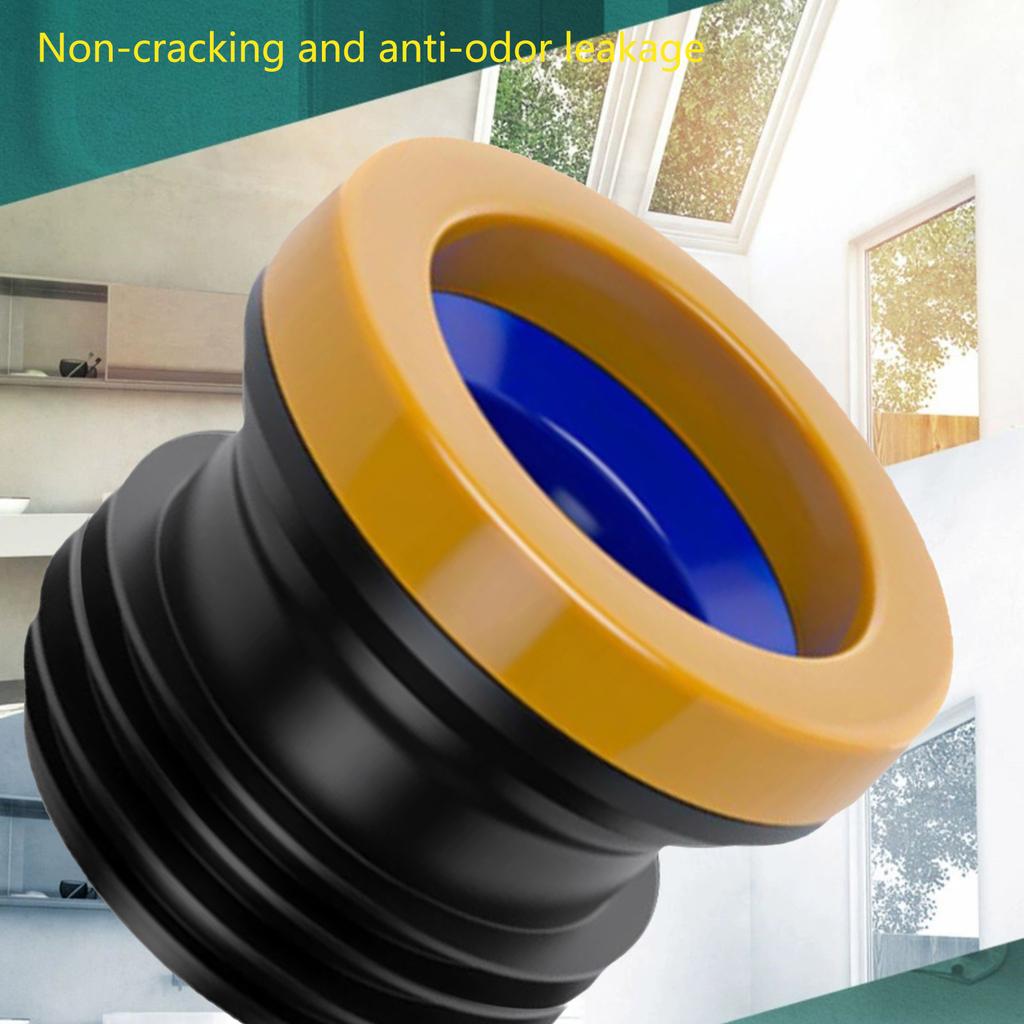 Thicken Toilet Bowl Gasket Flange Rings Floor Outlet Drain Pipe Flange Rings for Isolating Odor LeakProof Enduring