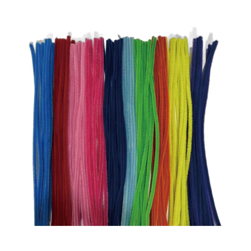 Xi He Macaron Color Chenille Stems for DIY Crafts and Educational Children's Handmade Toys.