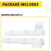 2PCS Left & Right Front Bumper Support Brackets For 2008-2017 Lancer Except Evo