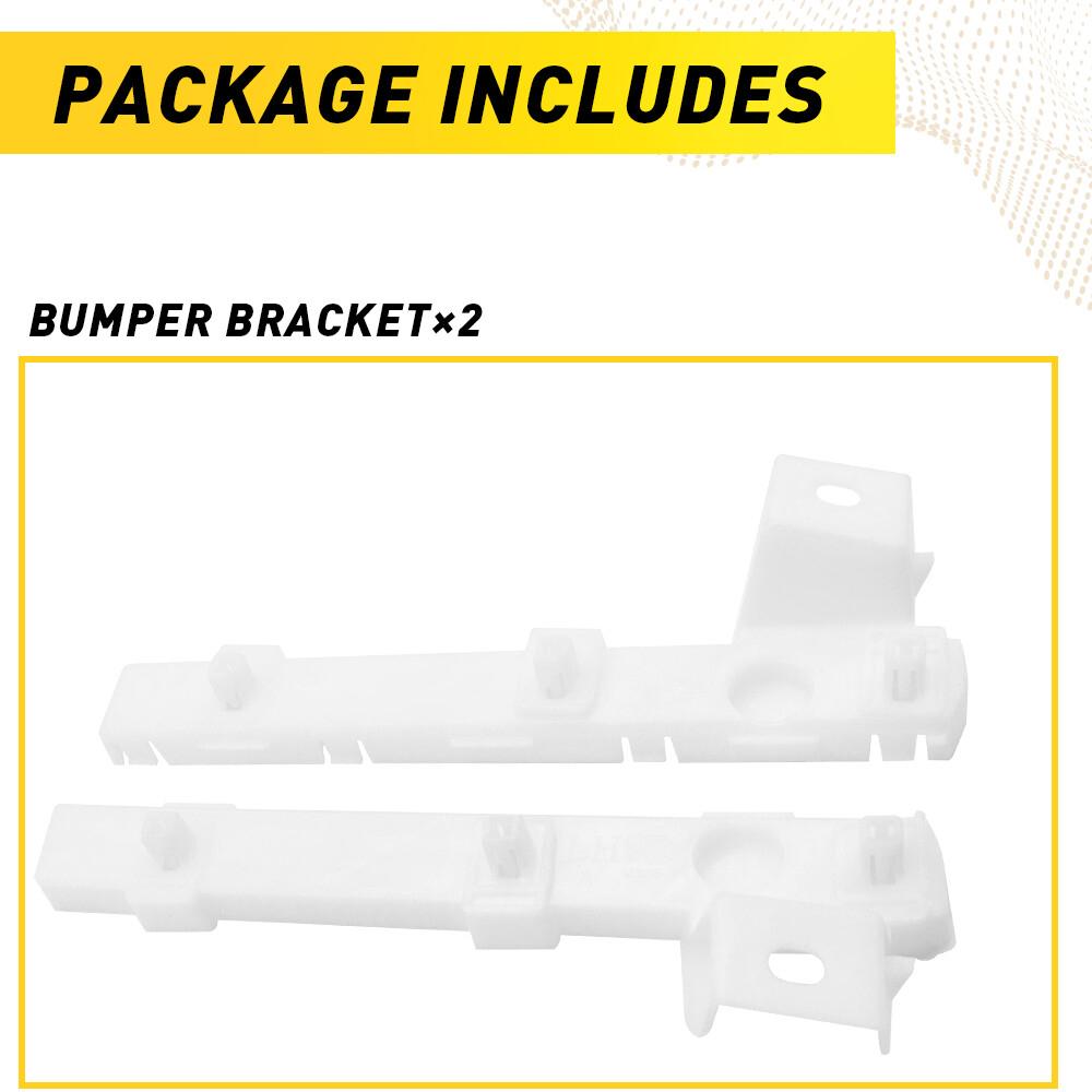 2PCS Left & Right Front Bumper Support Brackets For 2008-2017 Lancer Except Evo