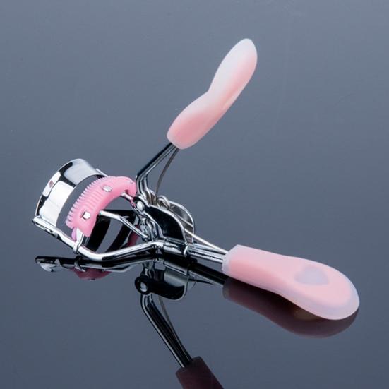 Women Eyelash Curler with Rubber Handle Natural Long Lasting Professional Lashes Curling Tools Volumizing Precise Control Eye Lash