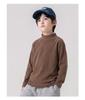 Muno Boys' Korean Style Versatile Half-High Neck Warm Top for Autumn/Winter