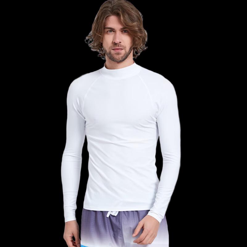 Men s Long Sleeve UV Protection Rash Guard Top L
