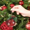 Red Pine Needle Sticky Ball High Grade Christmas Balls Set Christmas Sticky Pink Ball  New Year