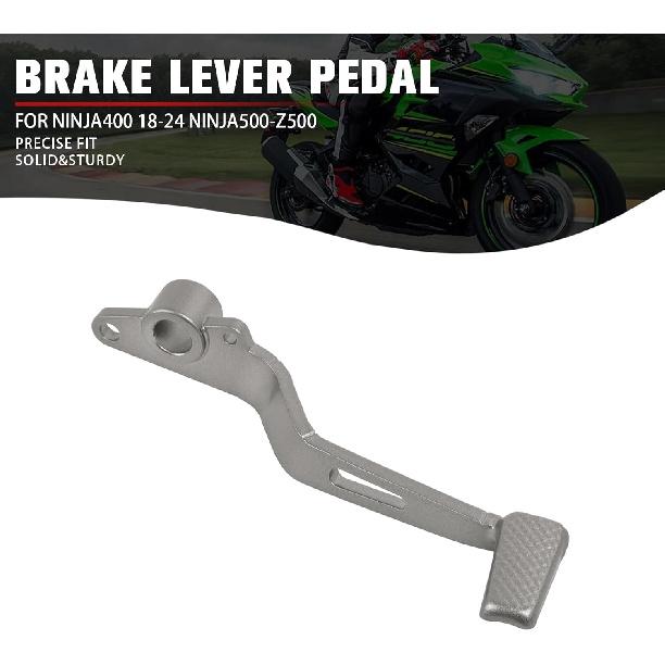 Motorrad Bremspedal Fußhebel Ersatz für Kawasaki Ninja 400 2018-2023 Z400 ABS 2019-2023 Ninja 500 Z500 SE 2024 2025 Bremshebel Pedal