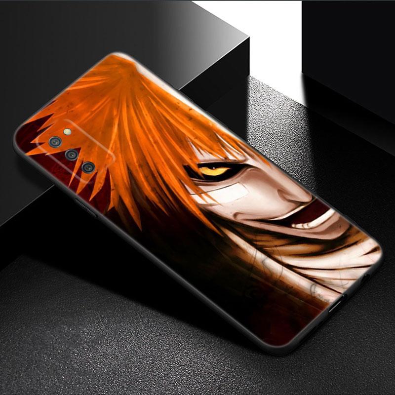 Anime BLEACHS Phone Case For Samsung Galaxy A01 A03 Core A04 E A02 A05 A10 A20 A21 A30 A50 S A6 A8 Plus A7 2018 Black Cover