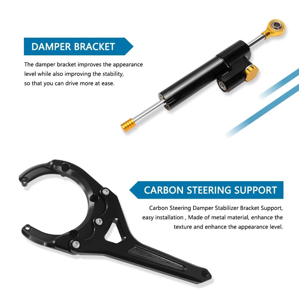 GSX S1000 GX 2025 Motorcycle Steering Stabilizer Support For GSX-S1000GX 2024 2025 2026 GSX S1000GX Linear Damper Mounting Kit