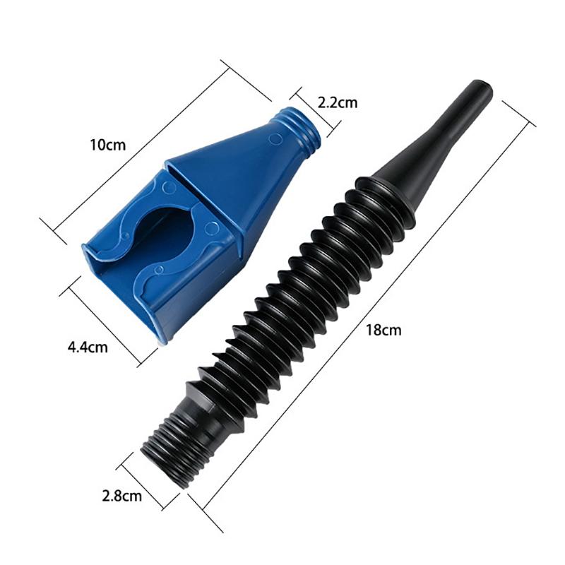 Plastic Refueling Funnel Portable Telescopic Hose Square Bayonet Hands Free Filling Motorcycle Gasoline Funnel