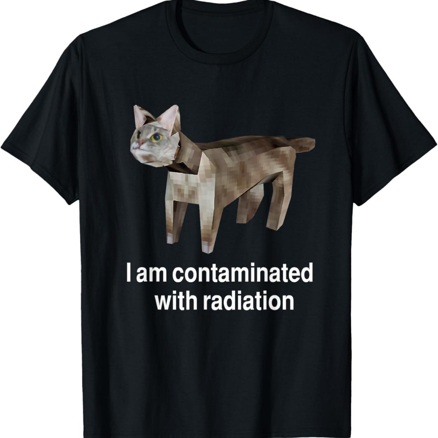 

I Am Contaminated Funny Cat Meme T-Shirt S чёрный