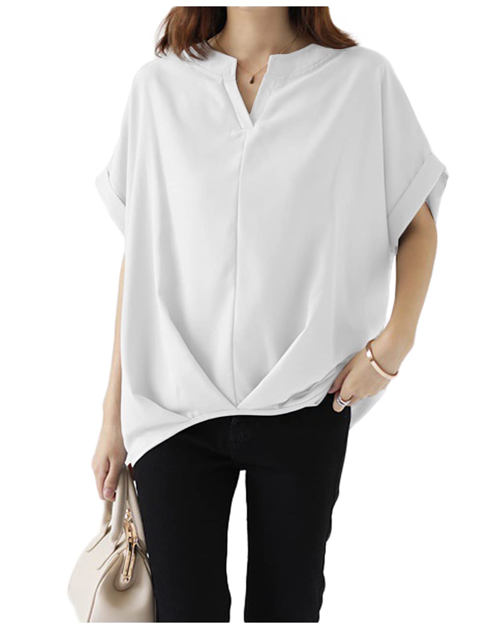 

Красивая блузка короткого кроя и размера от M до XL [Сад львов], рукав, сшитая, повседневная, стильная, топ, сексуальная, XL, женская, белая, белый