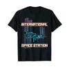 Iss International Space Station Spaceflight Science T Shirt Vintage Washed Slightly Top For Everyday Wear Stretched Casual