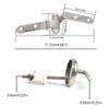 Stainless Steel and Plastic Toilet Lid Mounting Set  Comprehensive Accessories