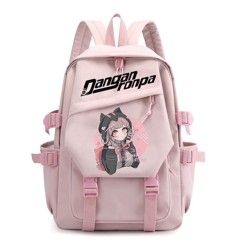 Riman Projectile On Breaking Danganronpa Peripheral Printing Backpack Large Capacity Schoolbag danganronpa backpack