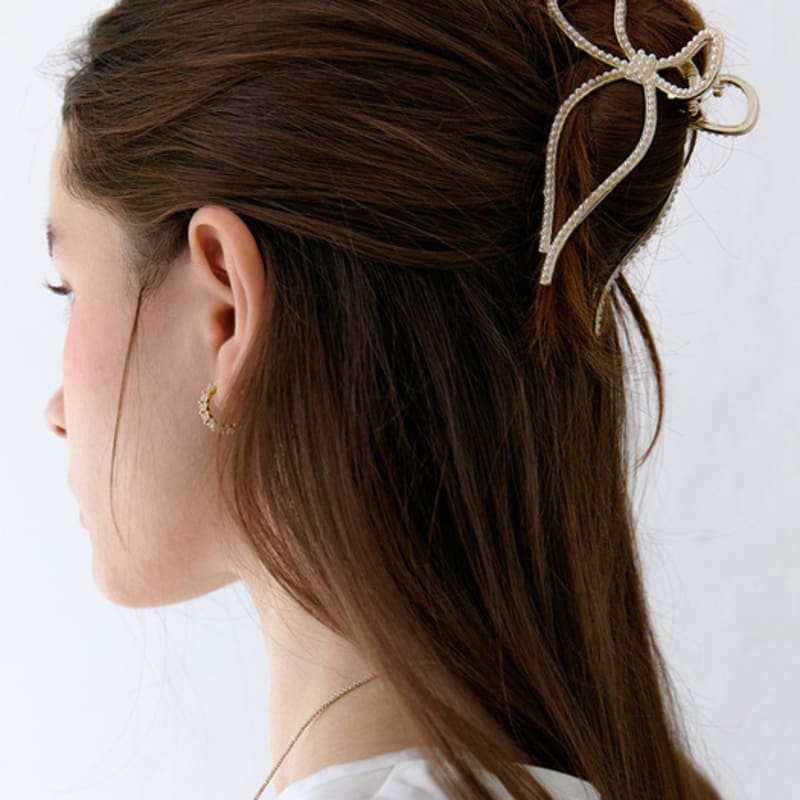 

OVLA pearl point hair clip_2type HC021 WAVE MIX