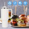 6Pcs Reble Glass Straws for Stanley 40 30 oz - 12" x 8mm Replacement Glass Straw Shatter Resistant for Simple Modern 40 oz Tumbler, Package with 2