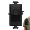 Outdoor Molle Accessory Pouch Backpack Shoulder Strap Attachment Bag Double-Zipper Pocket Molle Tool Pocket