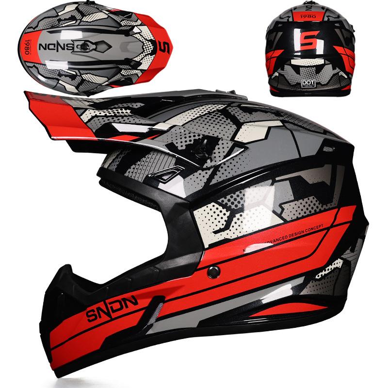 Flash Shield Motorcycle Off-Road Helmet Men's Full Helmet Women's Locomotive Riding Rally Helmet Hard Hat Breathable