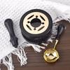 Wax Seal Stamp Set Lacquer Furnace Solid Wood Stove Fire Paint Seal Supplies Wax Spoon Sealing Wax Melting Pot Craft Supplies