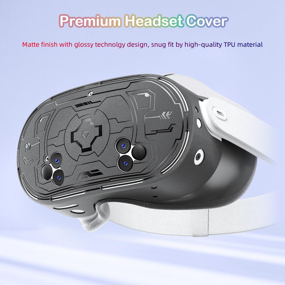 7 in 1 Accessories Meta Oculus Quest 3s 3 S VR Headset Cover Controller Grips Hand Strap Face Pad Silicone Facial Interface Lens