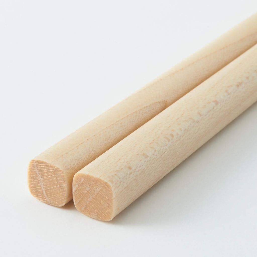 MUJI Maple Natural Dishwasher-Safe Chopsticks, 21cm, 82088427,