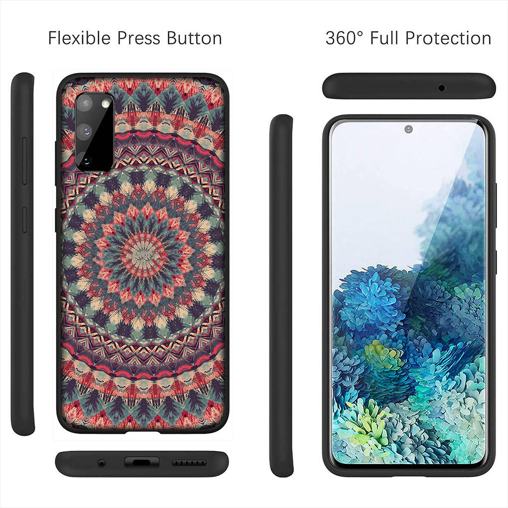 Etui na iPhone 16 15 Xiaomi Redmi Note 14 13 12 11 Pro Max 16e Samsung Galaxy S25 S24 S23 Moto OPPO Huawei Wzór Kwiatowy Paisley Mandala Tekstura Etui na Telefon