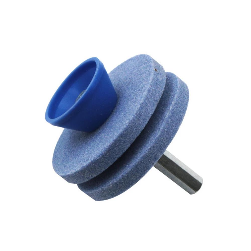 Lawn Mower Sharpener Four-layer Whetstone Lawnmower Blade Sharpener Grinding Universal Grinding Drill Tool Garden Tools