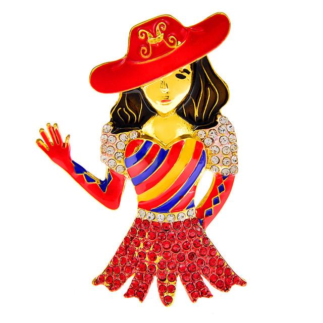 

Новые красивые женские броши со стразами для женщин, 2 цвета в наличии, вечерние модные фигурки, булавка