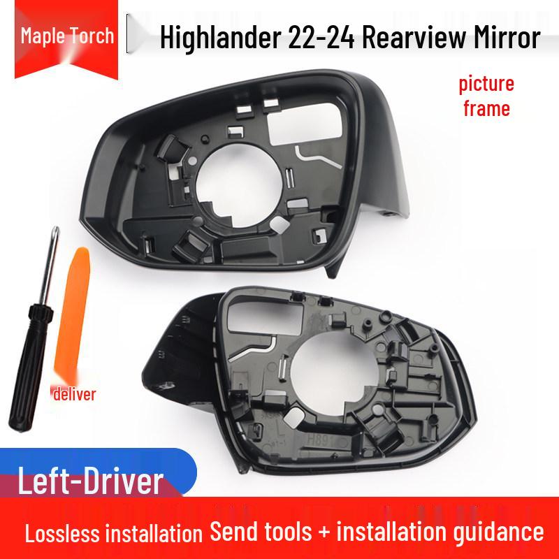 Toyota Highlander 22-24 Rearview Mirror Shell with Turn Signal Reflective Frame