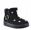 Big Star KK374243 Children's Snow Boots, Insulated, Black, Comfortable for Winter